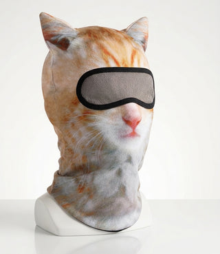 Cat Print Ski Mask – Full-Coverage Winter Balaclava